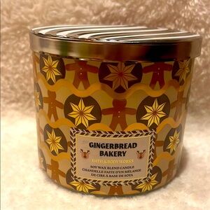 Bath & Body Works Gingerbread Bakery 3 Wick Candle